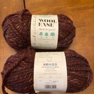 Lion Brand THICK & QUICK Wool Blend Yarn SPICED APPLE